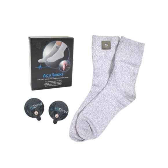 Electrotherapy Acu Socks for use w/ Wireless TENS Unit For Pain Relief & Massage - Picture 1 of 6
